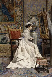 A Beautiful Connoisseur, 1874 (watercolour and gouache) A Beautiful Connoisseur, 1874 (watercolour and gouache)