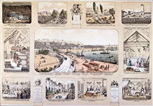 Anaesthetic Collection: The Benefactors of Mankind, plate depicting Great Inventions