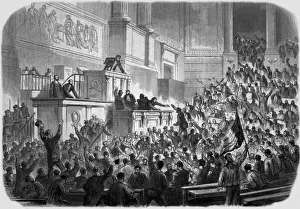 The Birth of French Third Republic on the 4th September 1870 (engraving) The Birth of French Third Republic on the 4th September 1870 (engraving)