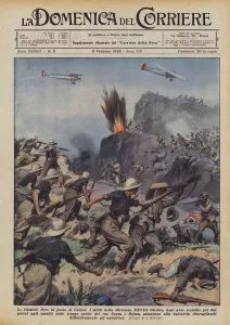The Black Shirts in Uarieu's pace (colour litho) The Black Shirts in Uarieu's pace (colour litho)
