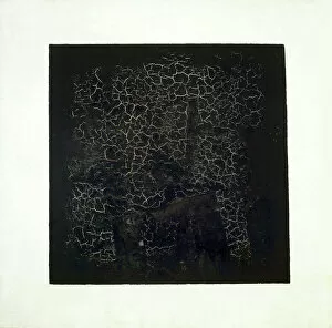 Abstract Collection: Black Square (oil on canvas)