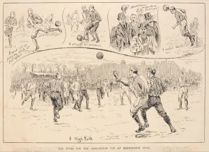 Blackburn Rovers vs. Nottingham County, from The Illustrated Sporting Blackburn Rovers vs. Nottingham County, from The Illustrated Sporting