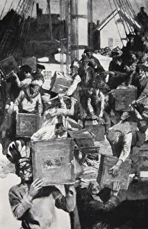 The Boston Tea Party, illustration from Harper's Magazine, 1901 (litho) The Boston Tea Party, illustration from Harper's Magazine, 1901 (litho)