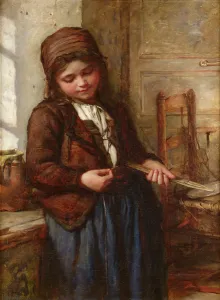 A Boulogne Fish Girl, 1866 (oil on canvas) A Boulogne Fish Girl, 1866 (oil on canvas)