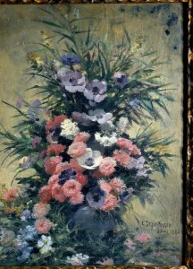 Bouquet of anemones Painting by Edouard Debat Ponsan (1847-1913). 1888 Bouquet of anemones Painting by Edouard Debat Ponsan (1847-1913). 1888