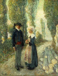 In Brittany, Evening Hour, Pont Aven, 1897 (oil on canvas) In Brittany, Evening Hour, Pont Aven, 1897 (oil on canvas)