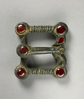 Buckle with Animal-Shaped Thorn and Belt Plate, 400s (bronze with traces of gilding Buckle with Animal-Shaped Thorn and Belt Plate, 400s (bronze with traces of gilding