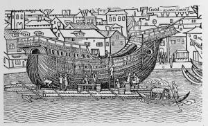 Building a Ship, from The Narrative and Critical History of America, edited Building a Ship, from The Narrative and Critical History of America, edited