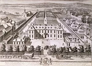 Images Dated 15th December 2005: Burlington House in Piccadilly, 18th century (engraving)
