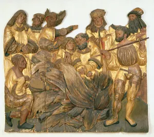 The burning of the holy martyrs of Anaunia (stone) The burning of the holy martyrs of Anaunia (stone)