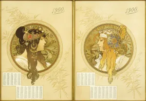 Byzantine Heads; Tetes Byzantines, 1900 (lithograph in colours) Byzantine Heads; Tetes Byzantines, 1900 (lithograph in colours)