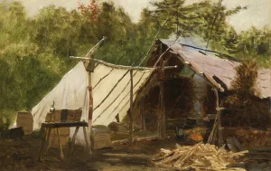 Camp in the Main Wood No, 1879 (oil on canvas) Camp in the Main Wood No, 1879 (oil on canvas)