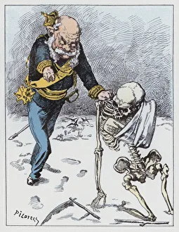 Caricature of King Wilhelm I of Prussia (colour litho) Caricature of King Wilhelm I of Prussia (colour litho)