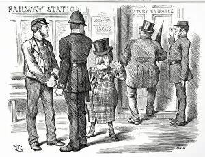 British Railways Collection: Cartoon commenting on the pleas for a block system signal to be made compulsory