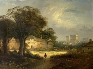 Landscape art Collection: Castle Ashby, Northamptonshire, 19th century (oil on canvas)