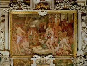 The Catanaean Twins, Anapias and Amphinamus at the Sacrificial Altar, detail of the The Catanaean Twins, Anapias and Amphinamus at the Sacrificial Altar, detail of the