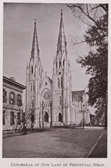 Cathedral of Our Lady of Perpetual Help (b/w photo) Cathedral of Our Lady of Perpetual Help (b/w photo)