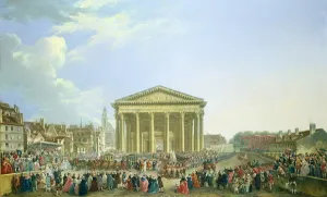 Ceremony of Laying the First Stone of the New Church of St. Genevieve in 1763, 1764 Ceremony of Laying the First Stone of the New Church of St. Genevieve in 1763, 1764