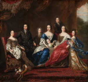 Charles XIas family with relatives from the duchy Holstein-Gottorp, 1691 (oil on canvas) Charles XIas family with relatives from the duchy Holstein-Gottorp, 1691 (oil on canvas)
