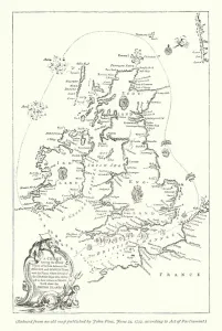 A chart shewing the several places of action between the English and Spanish fleets A chart shewing the several places of action between the English and Spanish fleets