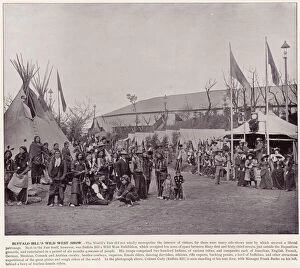 Chicago Worlds Fair, 1893: Buffalo Bills Wild West Show (b / w photo)