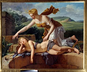 Child and Fortune. Painting by Pierre Bouillon (1776 - 1831), 19th century. Oil on canvas Child and Fortune. Painting by Pierre Bouillon (1776 - 1831), 19th century. Oil on canvas