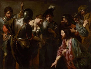 Adulteress Collection: Christ and the Adulteress, c. 1620 (oil on canvas)