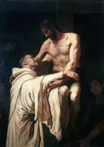 Christ Embracing St. Bernard (oil on canvas) Christ Embracing St. Bernard (oil on canvas)