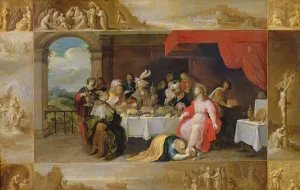 Christ in the House of Simon the Pharisee, 1637 (oil on canvas) Christ in the House of Simon the Pharisee, 1637 (oil on canvas)