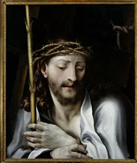 Christ with the reed says Christ crown of thorns Painting by Lelio Orsi (1511-1587