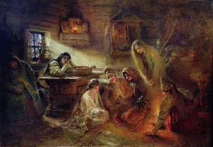 Christmas Fortune Telling (oil on canvas) Christmas Fortune Telling (oil on canvas)