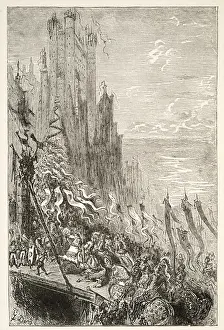 At the City of the Countess of the Fountain, from Stories of the Days of King Arthur by At the City of the Countess of the Fountain, from Stories of the Days of King Arthur by