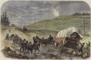 The Civil War in America (coloured engraving) The Civil War in America (coloured engraving)