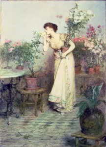 Classical Female Portraits Prints: In the Conservatory, 1894