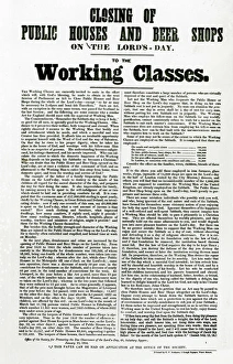 Closing public houses and beer shops on the Lords Day to the Working Classes, 1854 Closing public houses and beer shops on the Lords Day to the Working Classes, 1854