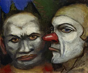 Two Clowns, 1940 (oil on masonite) Two Clowns, 1940 (oil on masonite)