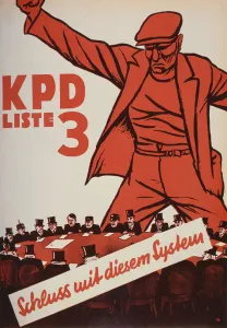 Communist Party election poster, 1932 (colour litho) Communist Party election poster, 1932 (colour litho)