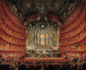 Concert given by Cardinal de La Rochefoucauld at the Argentina Theatre in Rome Concert given by Cardinal de La Rochefoucauld at the Argentina Theatre in Rome