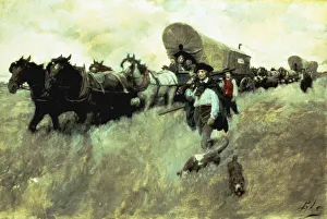 The Connecticut Settlers Entering the Western Reserve, 1795 (oil on canvas) The Connecticut Settlers Entering the Western Reserve, 1795 (oil on canvas)