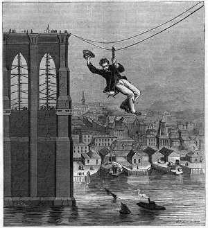 Construction of the Brooklyn Bridge in New York: Mr. Farrington Construction of the Brooklyn Bridge in New York: Mr. Farrington