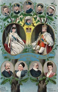 The coronation of King George V and Queen Mary (colour litho) The coronation of King George V and Queen Mary (colour litho)