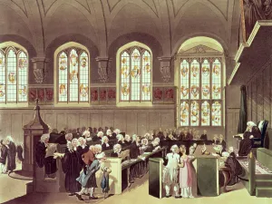 The Court of Chancery, Lincoln's Inn Fields, 1808 from Ackermann's ' The Court of Chancery, Lincoln's Inn Fields, 1808 from Ackermann's '