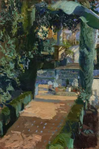 Court of the Dances, Alcazar, Sevilla, 1910 (oil on canvas) Court of the Dances, Alcazar, Sevilla, 1910 (oil on canvas)