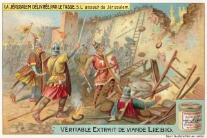 The Crusader assault on Jerusalem (chromolitho) The Crusader assault on Jerusalem (chromolitho)