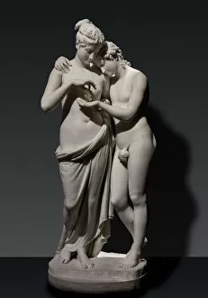 Amore E Psiche Collection: Cupid and Psyche, 1800-03 (marble)