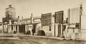 The Customs Office at London Airport in 1925 (sepia photo) The Customs Office at London Airport in 1925 (sepia photo)