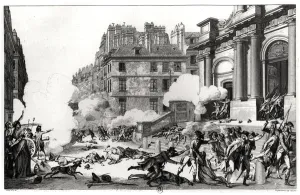 Day of 13 Vendemiaire an IV (5th October 1795), shoot-out before St. Roch church in Paris Day of 13 Vendemiaire an IV (5th October 1795), shoot-out before St. Roch church in Paris