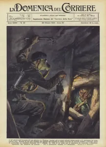 Six days after a mine fire in France, when thirty deaths had already been extracted... (colour litho) Six days after a mine fire in France, when thirty deaths had already been extracted... (colour litho)