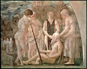 Dying Collection: The Death of Adam, from the Legend of the True Cross cycle, completed 1464 (fresco)