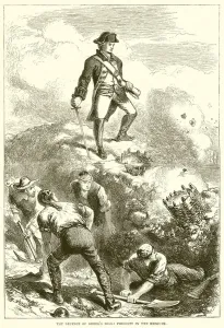 The defence of Breed's Hill: Prescott in the Redoubt (engraving) The defence of Breed's Hill: Prescott in the Redoubt (engraving)